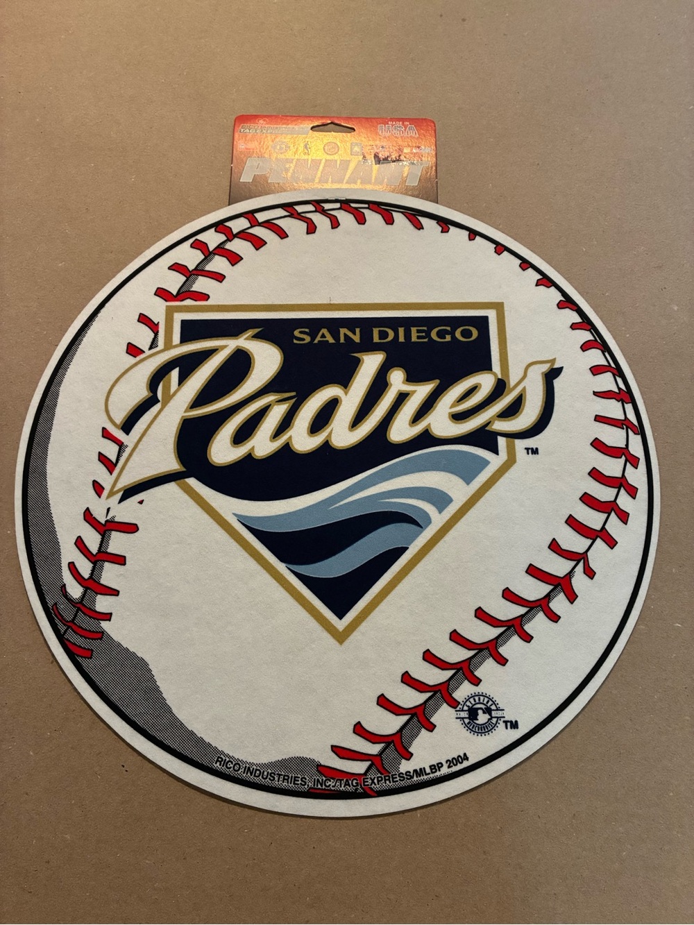 San Diego Padres Baseball Wall Decor - Pennant 14.75” Circumference